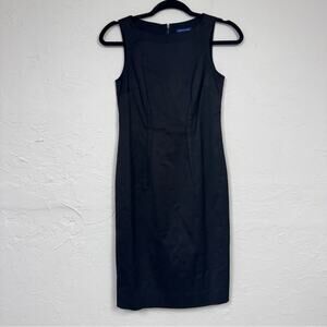 Martin + OSA Black Sleeveless Sheath Dress Womens 0 Classic Preppy Academia Mini